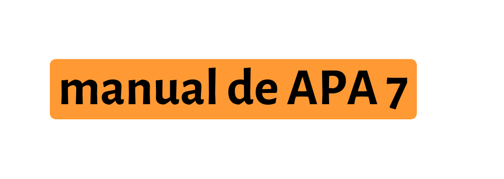 manual de APA 7
